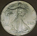 1993 CH BU Silver Eagle Dollar Singles