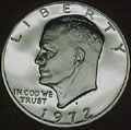 1972-S 40% Silver Gem Proof Eisenhower Dollar Singles