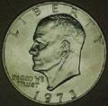 1973-P CH BU Eisenhower Dollar Singles