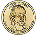 2009-D CH BU Polk Presidential Dollar Singles