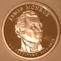 2008-S Gem Proof Monroe Presidential Dollar Singles