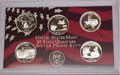 2004 Silver Gem Proof Statehood Quarters, all 5, No Box